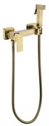 Гигиенический душ с настенным смесителем Grocenberg GB101N-MG Матовый золото