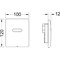 панель смыва TECEplanus Urinal 6 V-Batterie, с инфракрасным датчиком для писсуара Белый глянцевый, 9242356 - фото 1607448