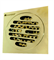 Душевой трап с обратным клапаном Ganzer T001E 10x10 см золото - фото 3113849