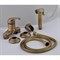 Гигиенический душ с настенным смесителем Remer C332REZ VO бронза - фото 3981454