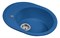 Мойка кухонная AquaGranitEx M-18L (323) синий - фото 3993679