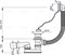 Сифон для ванны AlcaPlast A502-100 - фото 4145059