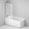 Набор Ванна 150x70 с каркасом и шторкой, душевая система со смесителем для ванны и душа AM.PM Gem W90ASET-170D8 - фото 4255950