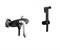 Гигиенический душ с настенным смесителем Grocenberg Gb90011SO2 черный/хром - фото 4299850
