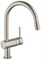 Смеситель для кухни GROHE Minta с выдвижным C-изливом хром 32918DC0 - фото 4306351