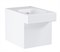 Унитаз GROHE Cube Ceramic напольный приставной безободковый альпин-белый 3948500H - фото 4306913