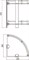 Полка угловая двойная (стеклянная) Savol S-003021 - фото 4329508