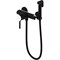Гигиенический душ с настенным смесителем GAPPO G2003-6 черный/хром - фото 4357759