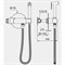 Гигиенический душ встраиваемый с термостатом Panta Thermostatic bidet PT819902BGM оружейная сталь - фото 4360334