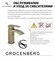 Смеситель для раковины Grocenberg GB2009BR бронза - фото 4360941